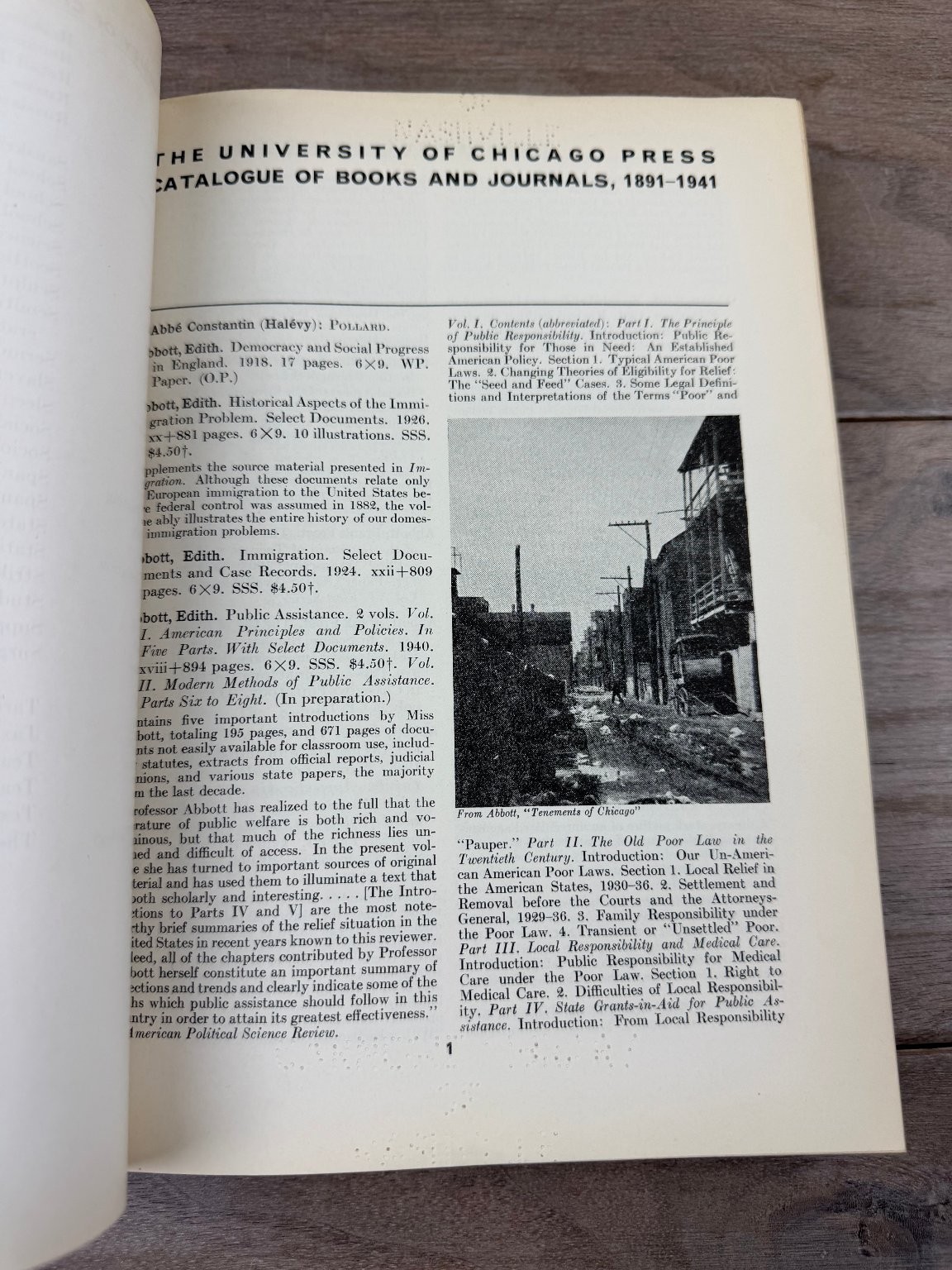 University of Chicago Press Catalogue of Books & Journals 1941 Scholarly