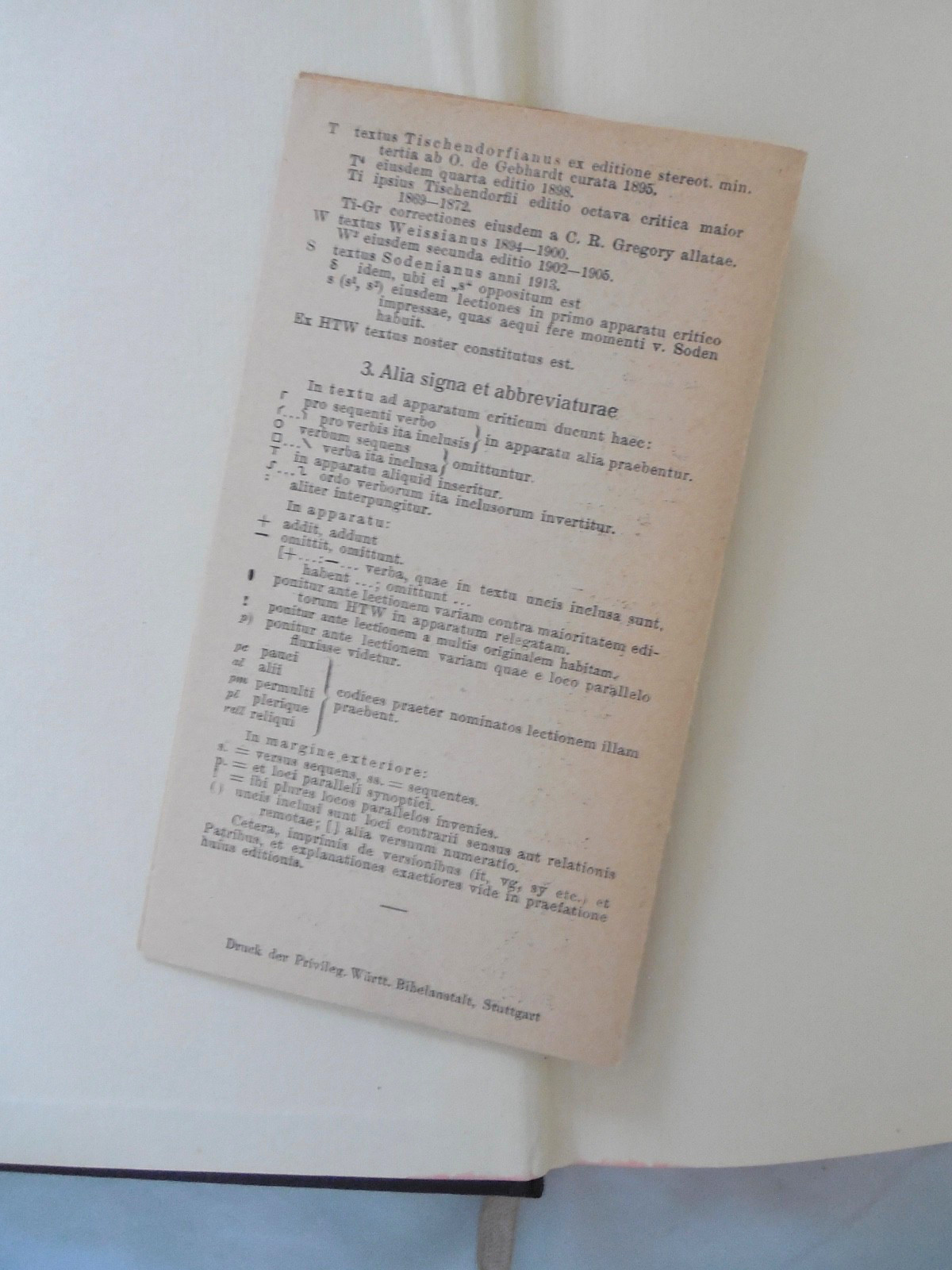 Nestle & Nestle, 21st Edition Novum Testamentum Graece ©1952 HC in LIKE NEW cond