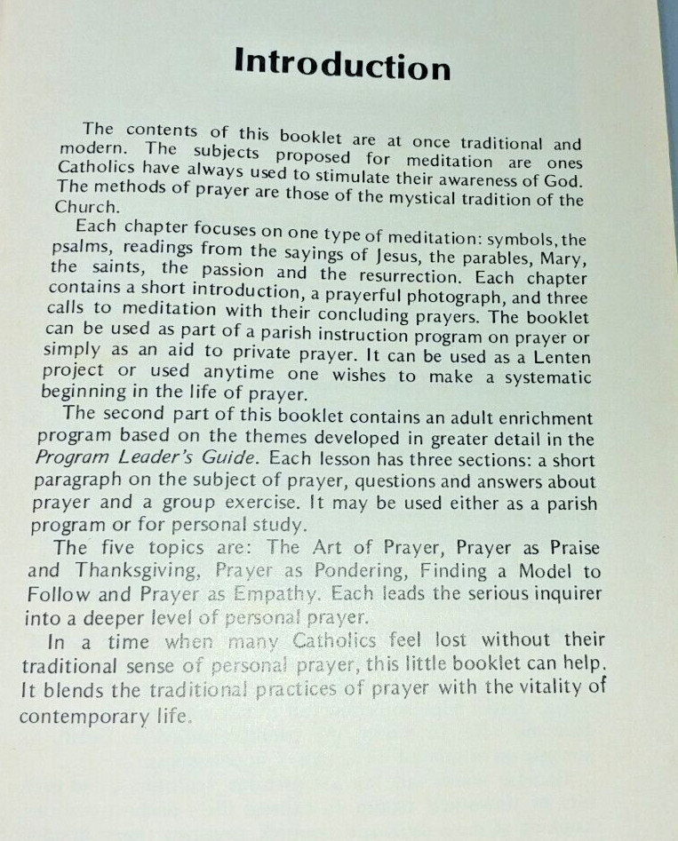 Teach Us How to Pray: William V. Coleman 1976 Trade Paperback 58 Pages