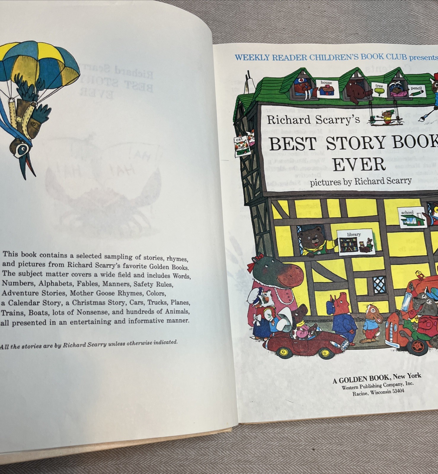 Richard Scarry’s Best Storybook Ever Golden Press 1968 Vintage Children’s Book