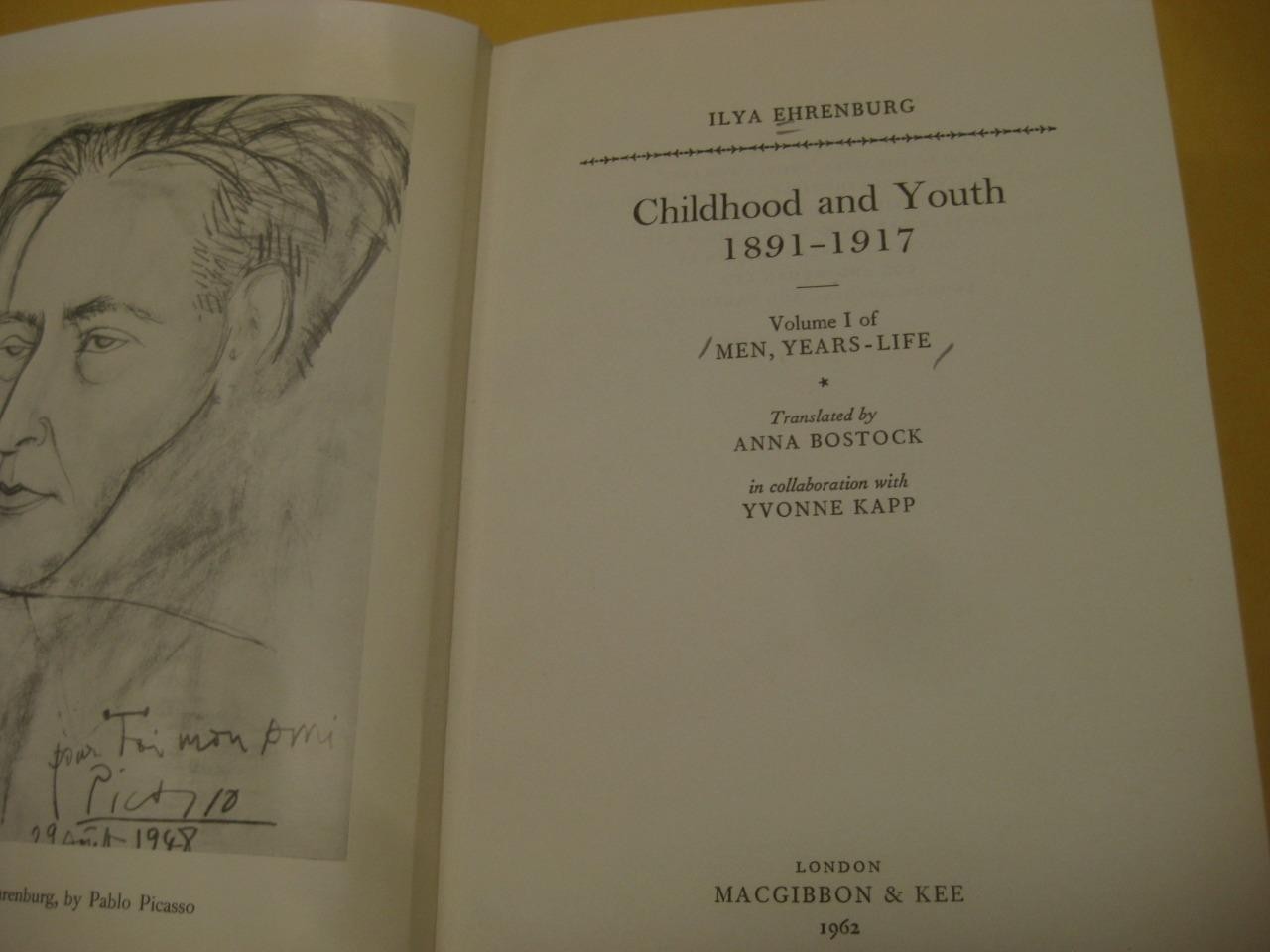 Ilya Ehrenburg – Childhood and Youth 1891-1917, Volume I of Men, Years-Life