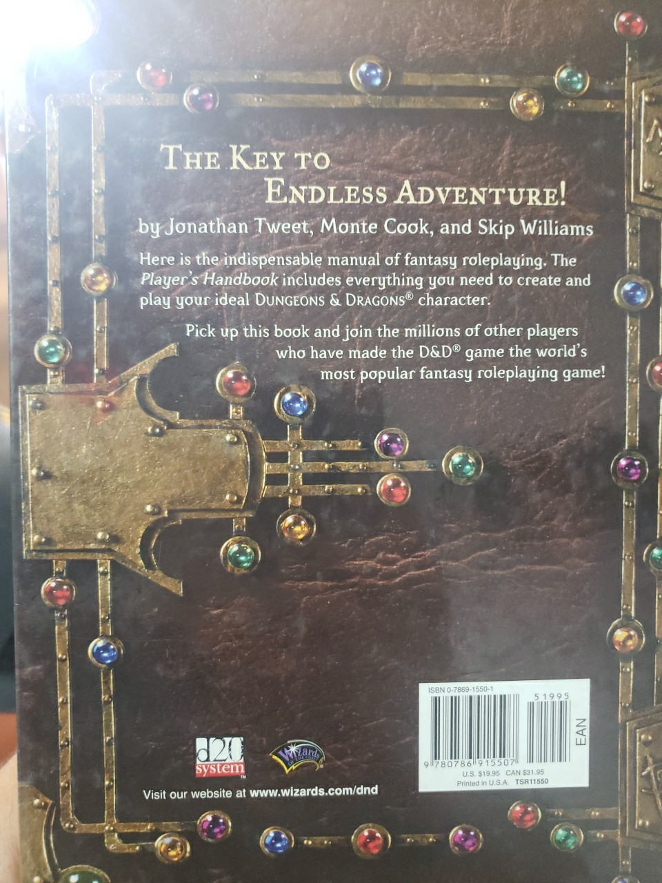 Dungeons and Dragons Player’s Handbook 3.0 by Jonathan Tweet, Wizards of the…