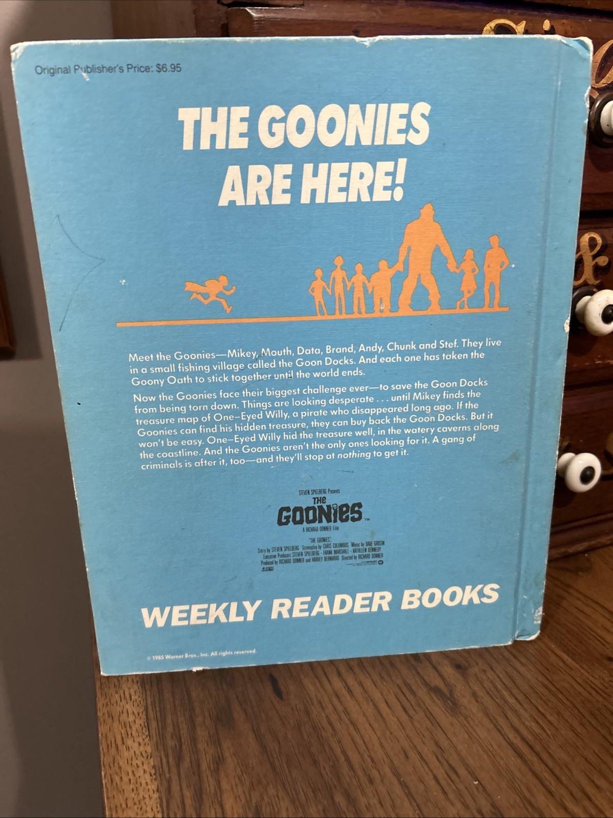 The Goonies Storybook 1985 Vintage Hardcover Book Matte Cover