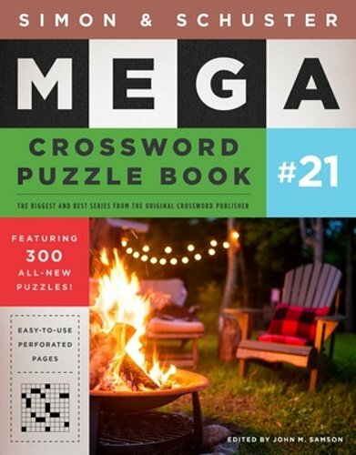 Simon & Schuster Mega Crossword Puzzle Book #21 by John M Samson: New