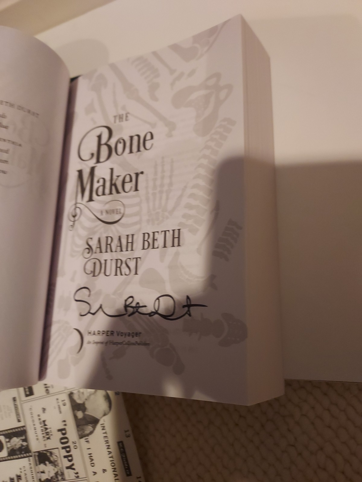 Bone Maker : A Novel by Sarah Beth Durst (2021, Trade Paperback) Signed