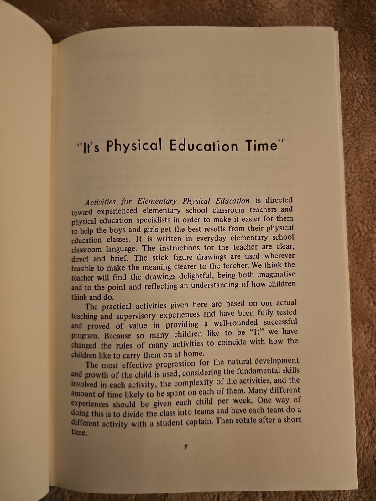 Activities for Elementary Physical Education Jackson Randall 1971 HC/DJ PE Games