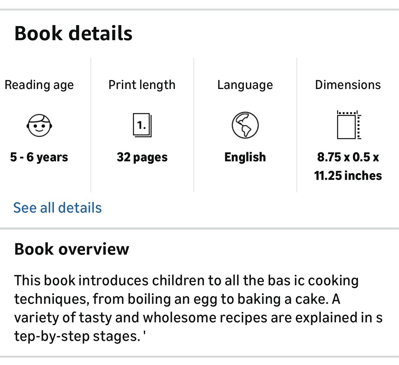 Usborne Books Kid Kit STARTING COOKING, EDC Publishing, New In Package (ages 5+)