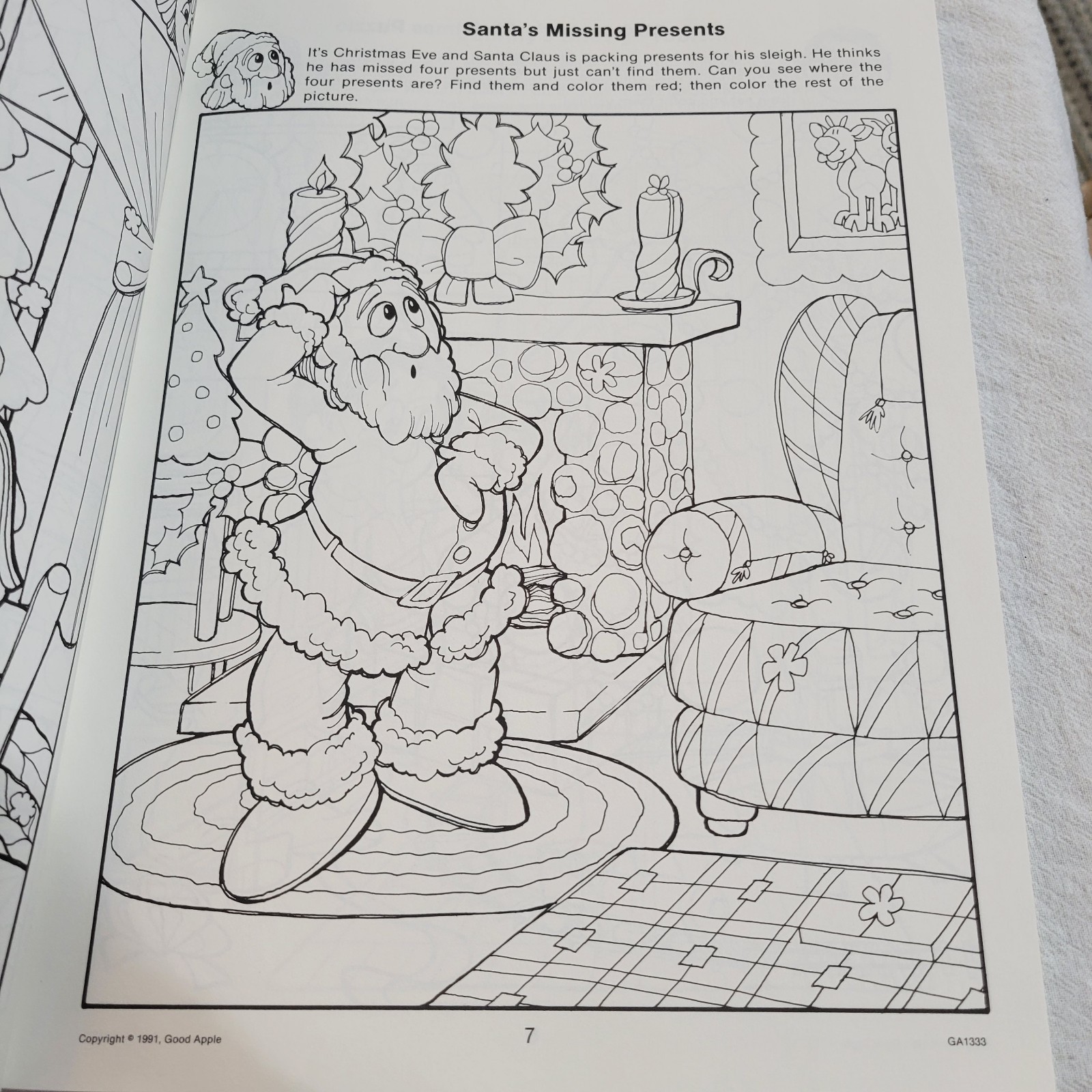 1991 Hidden Picture Fun Activity Book For Preschool-Grade 2 NEW 106 Pages