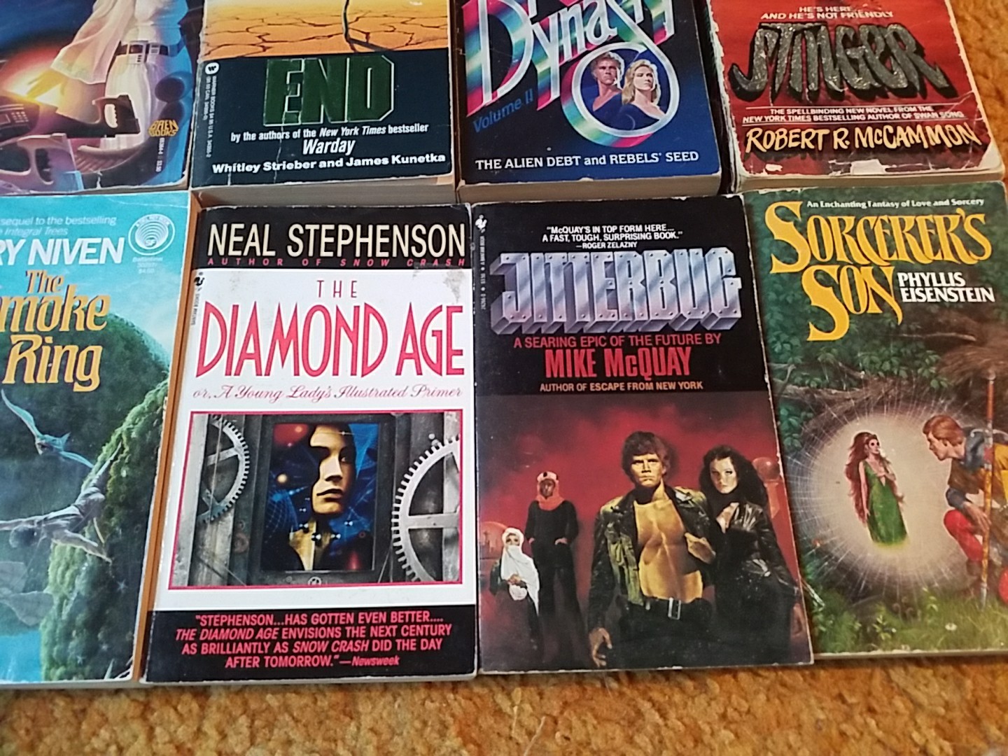 Large lot of 10 Mixed Vintage Fantasy Sci-fi Classic Books, Various Authors PB 1
