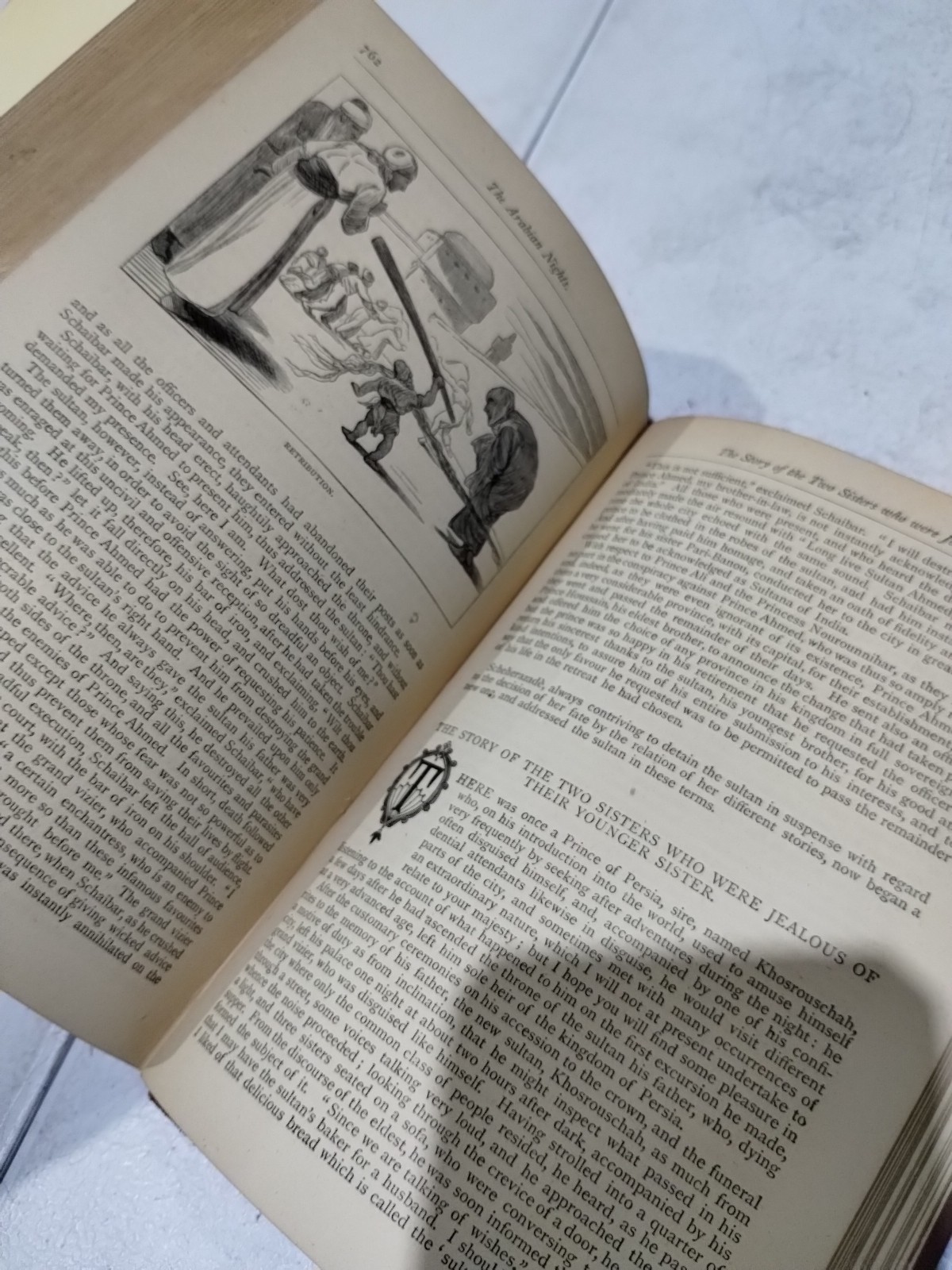 Antique “The Arabian Nights’ Entertainments” Book, 796 Pages