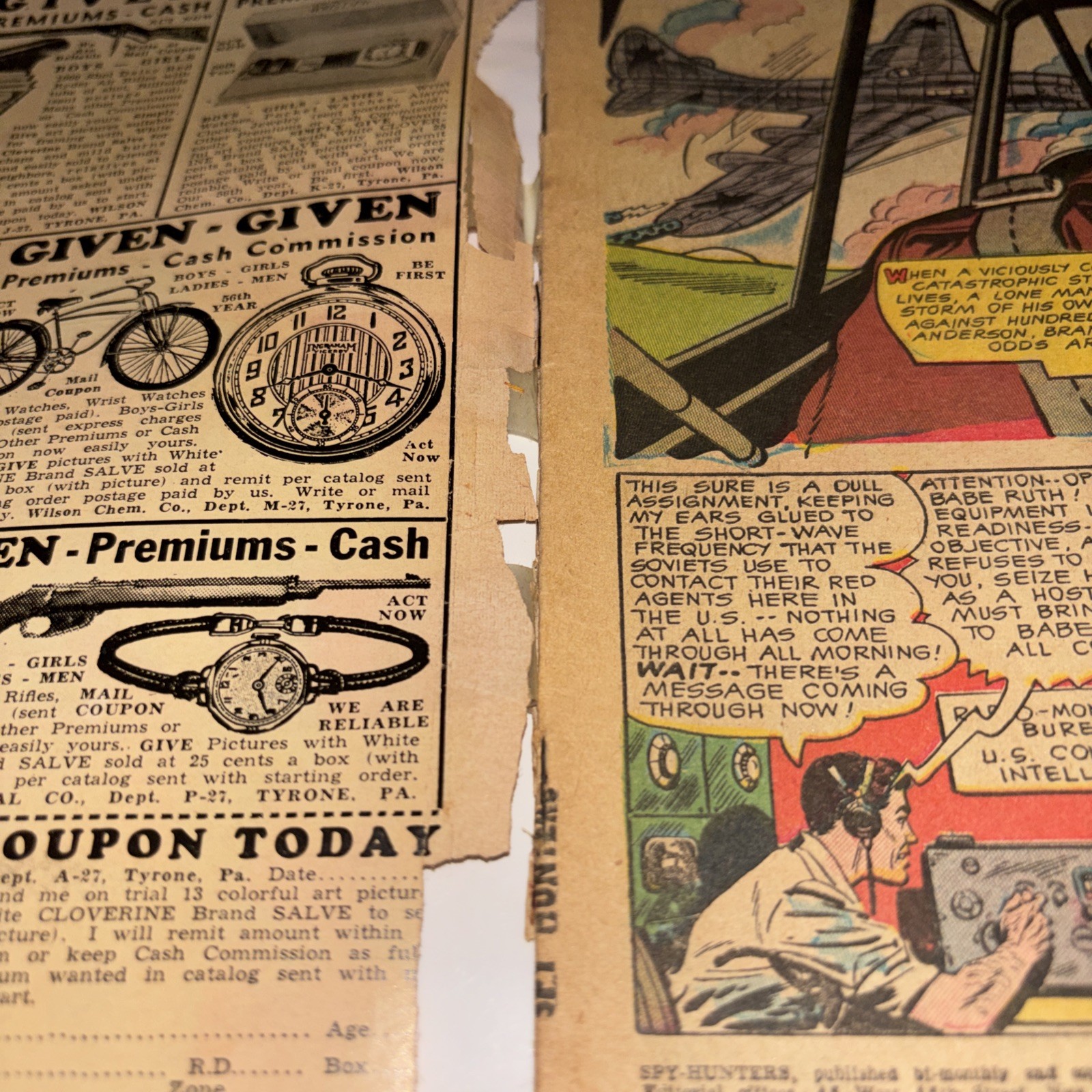 SPY-HUNTERS #16 AND 18 #16 Al Williamson # 18 Flamethrower Cover Precode !