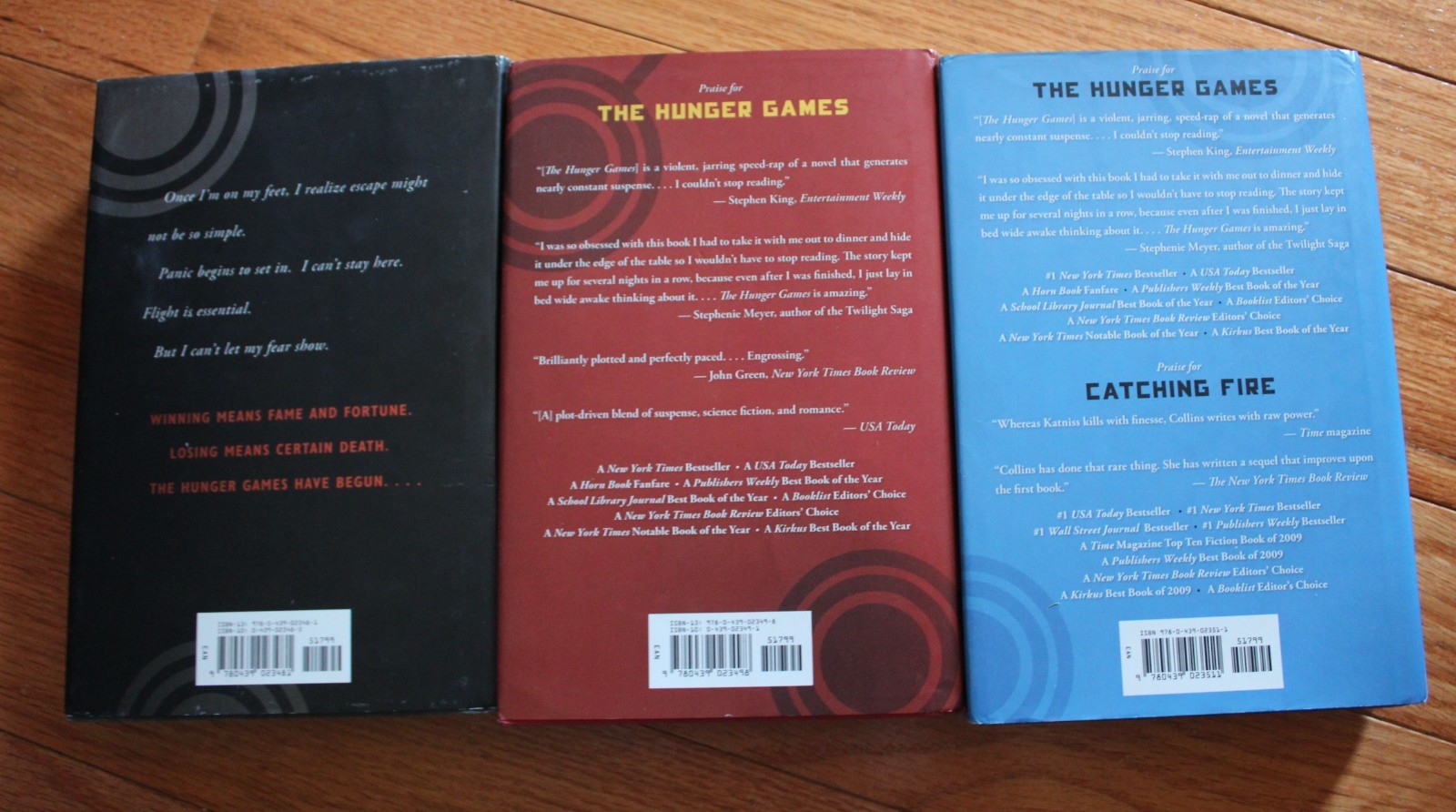 Boxed Set Hardcovers The Hunger Games Catching Fire Mockingjay