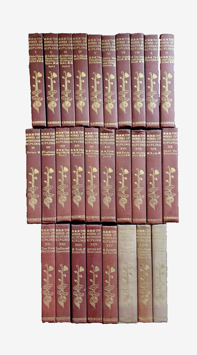 The Writings in Prose and Verse Rudyard Kipling Complete 28 Volume Set Scribners