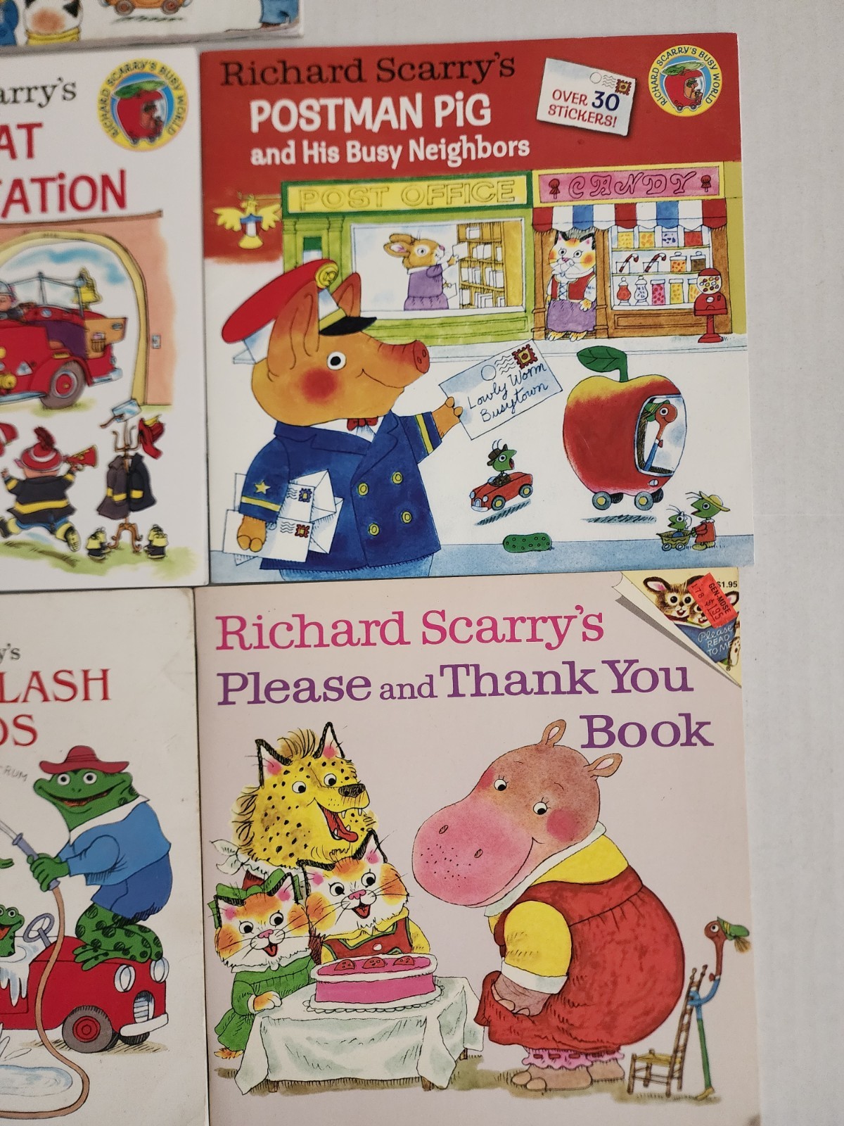 Lot 14 Richard Scarry Picture Books Golden Books Busy Busy Town Storybooks