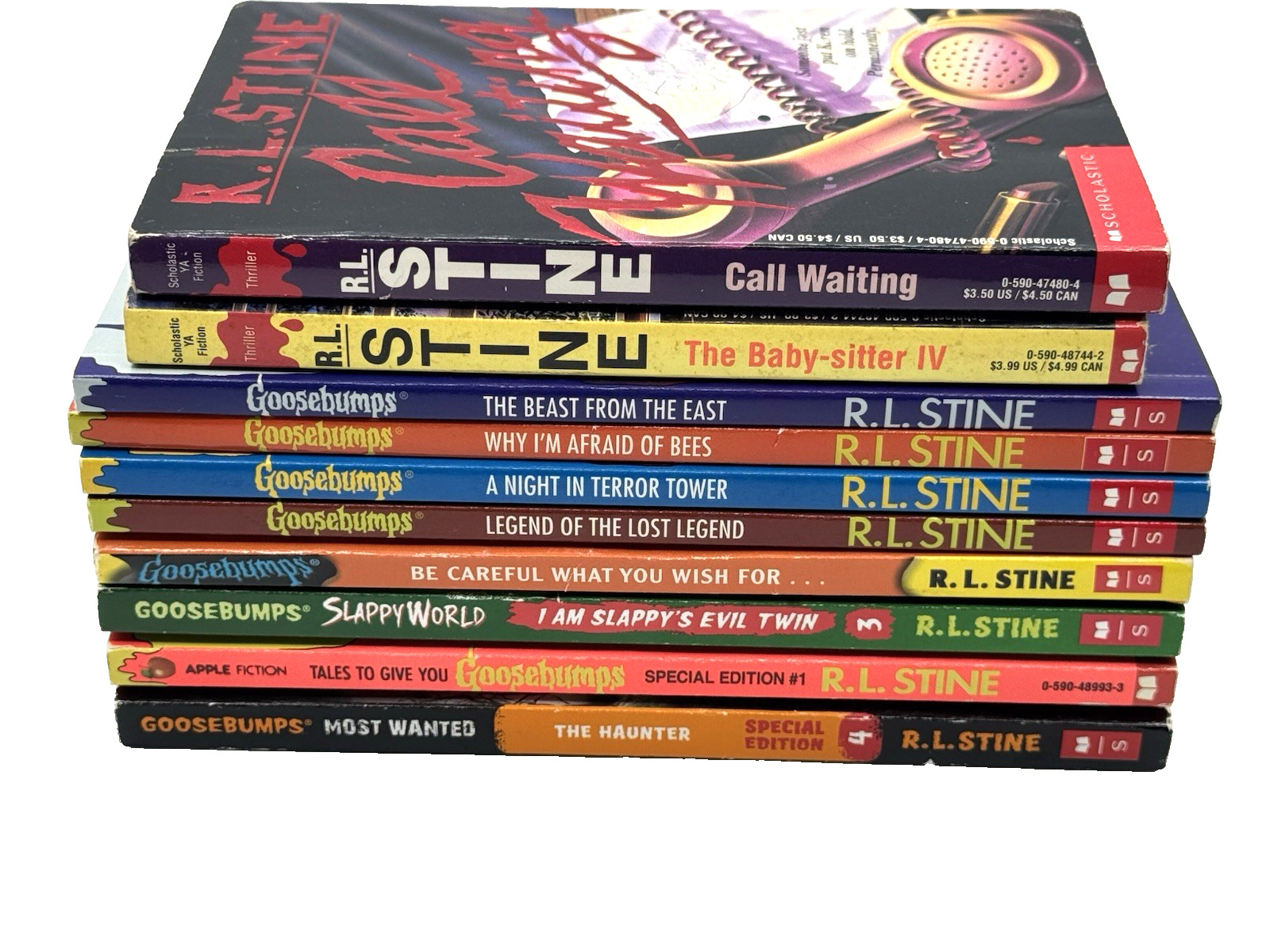 Goosebumps RL Stine Teen Horror Book Series Mixed Lot of 10