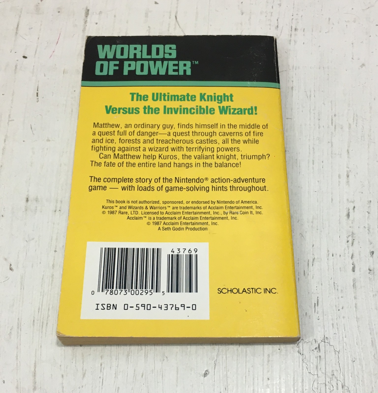Wizards & Warriors Worlds of Power #5 Nintendo NES w/Bonus Trading Card F X Nine