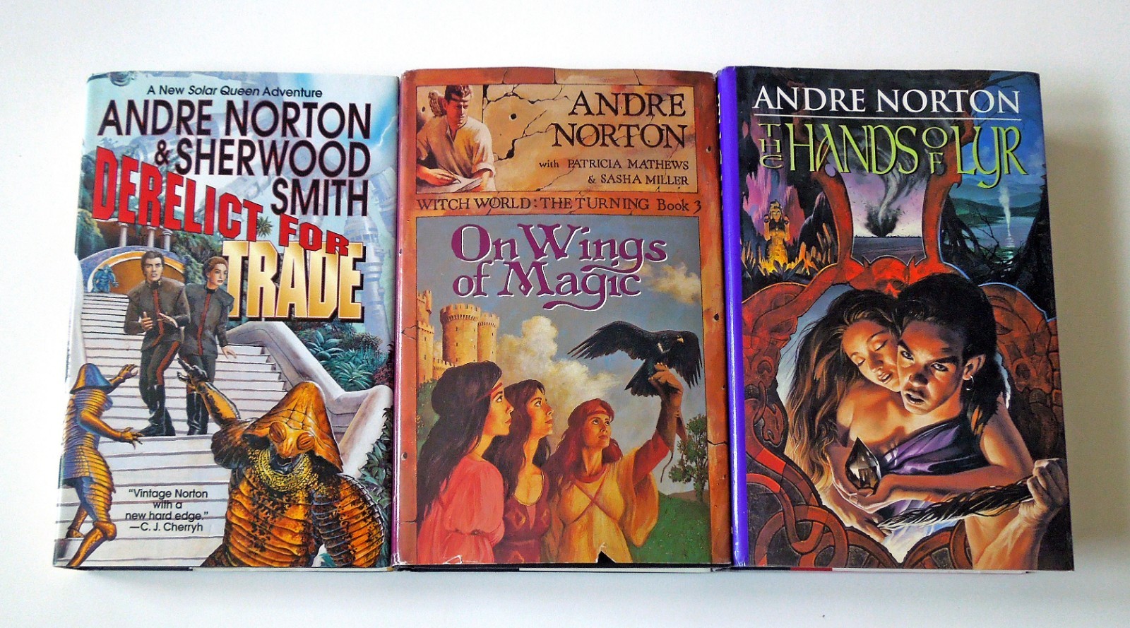 Lot of 34 Sci-fi/Fantasy Hardcover Books: Wolfe, Norton, Bradbury & others!