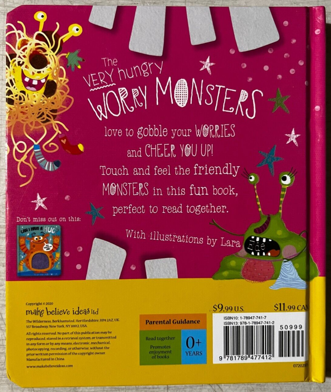 The Very Hungry Worry Monsters Board Book by Rosie Greening – NEW
