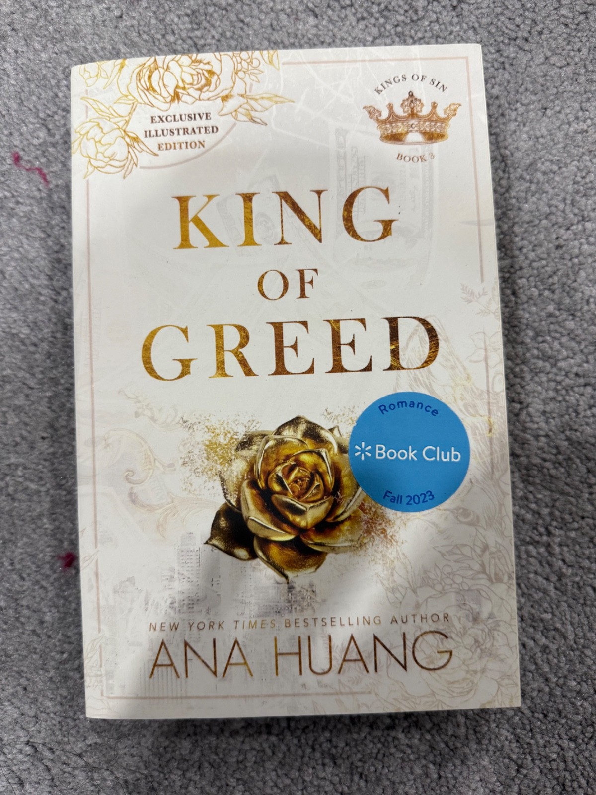 King of Greed by Ana Huang Walmart Book Club Illustrated Edition