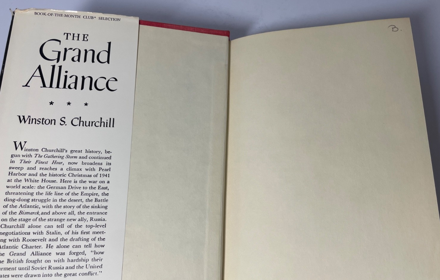The Second World War Books by Churchill Finest Hour Grand Alliance Hinge of Fate