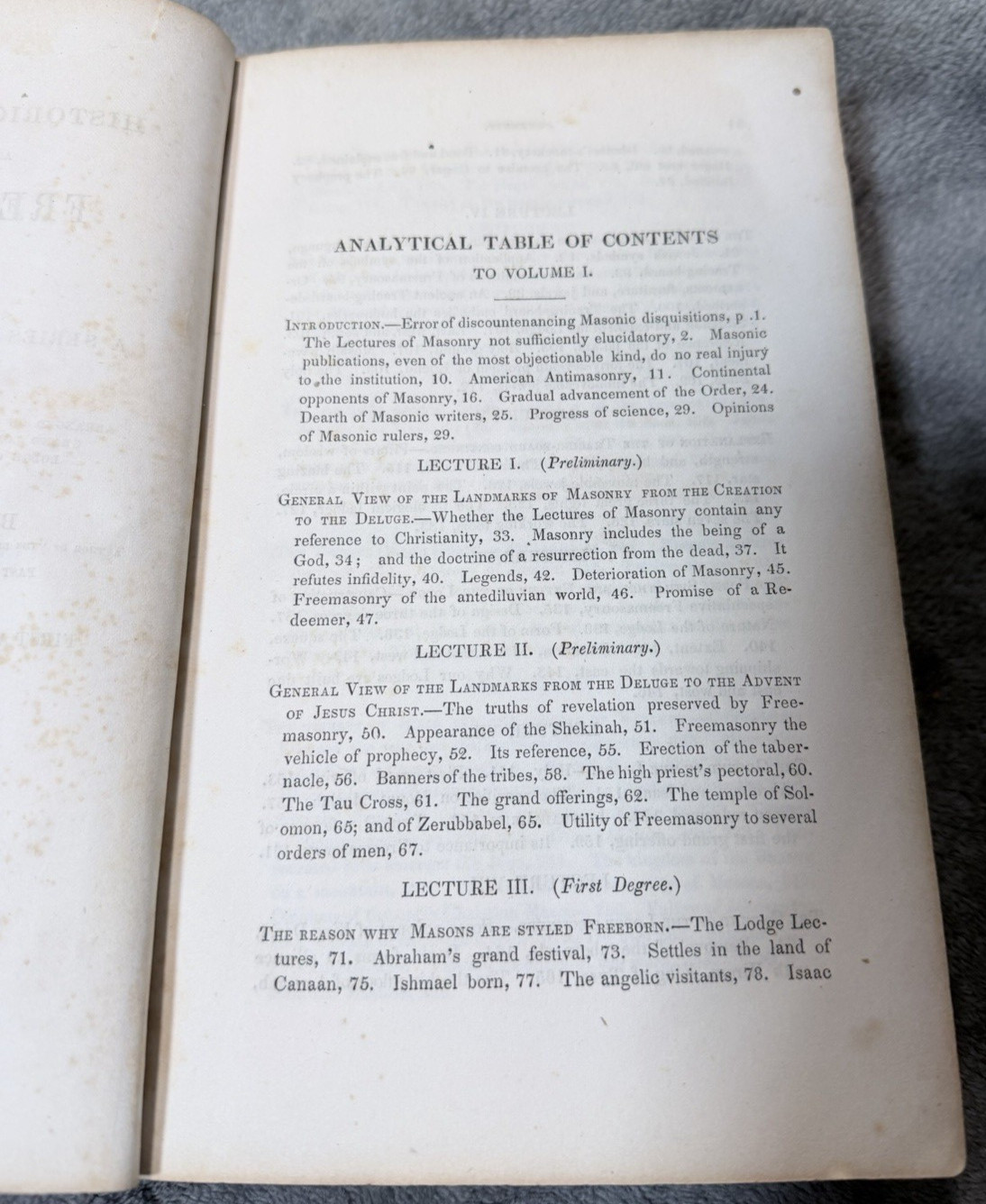 1849 Historical Landmarks of Freemasonry Rev G Oliver 1st American Ed HC Rare!!