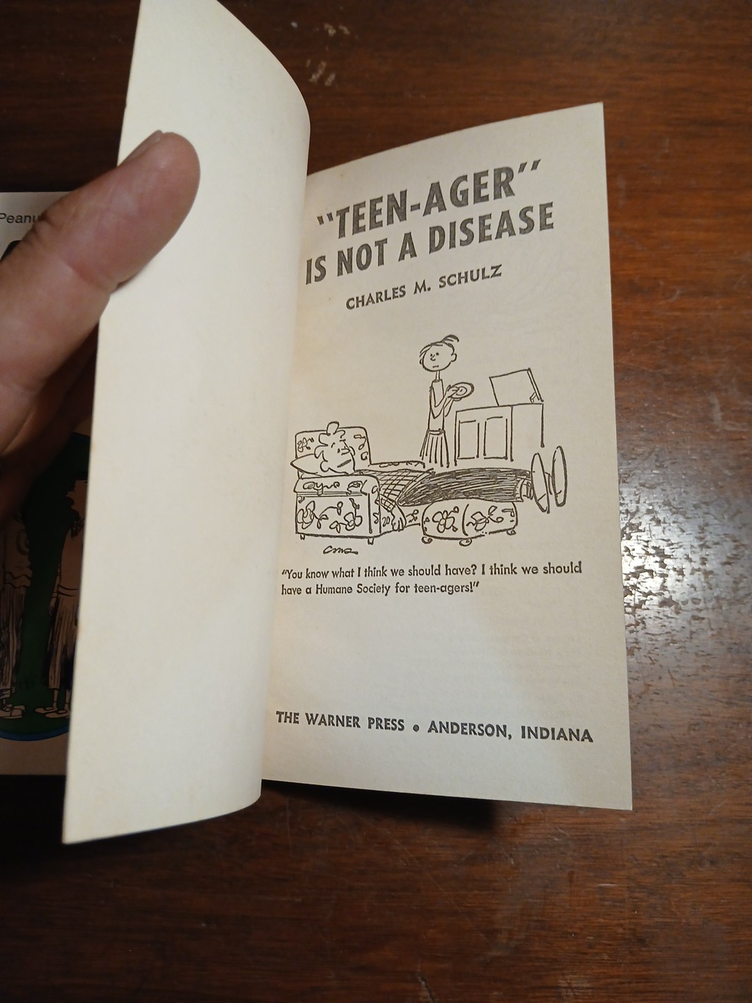 Young Pillars & Teenagers Is Not A Disease By Charles Schulz Vtg 1970 Paperbacks
