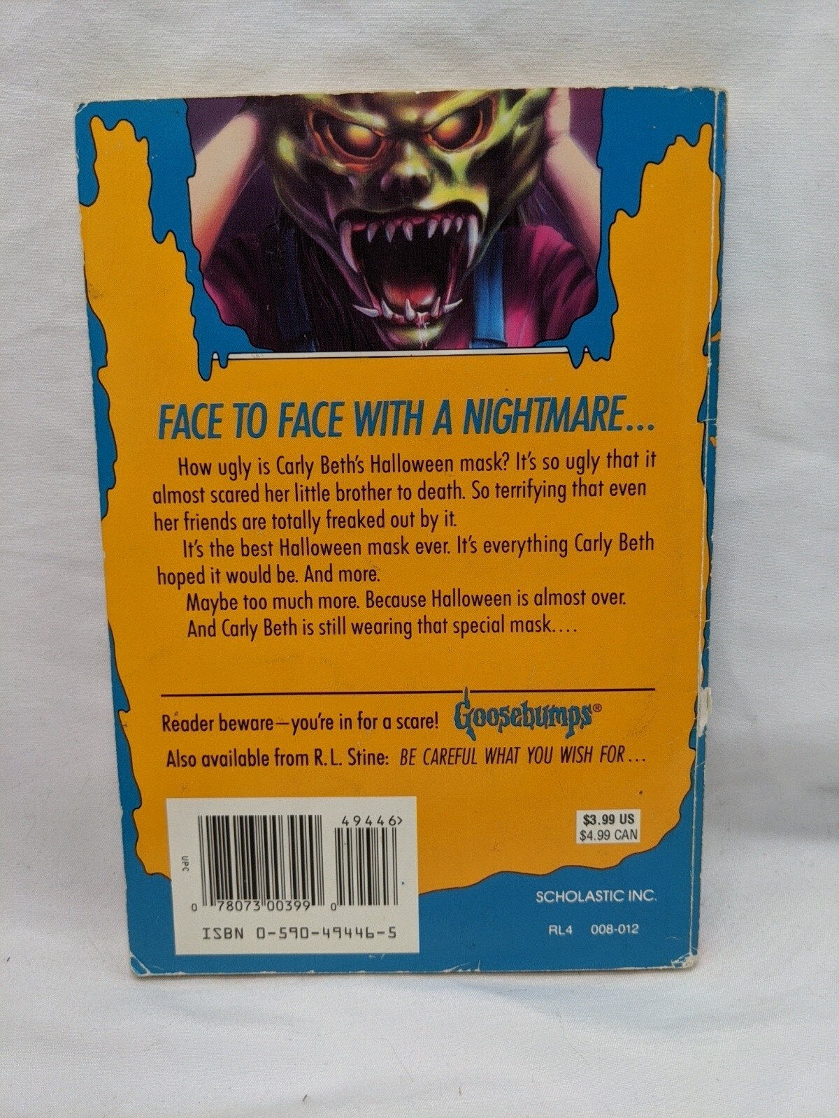*NO Mask* Goosebumps #11 The Haunted Mask R. L. Stine 16th Edition Book