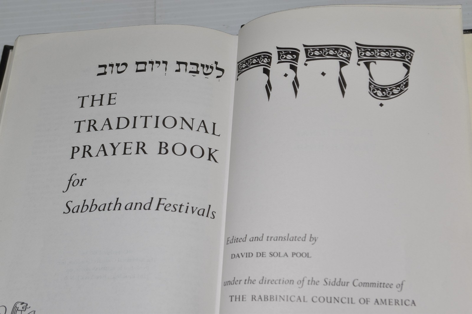 THE TRADITIONAL PRAYER BOOK DE SOLA POOL SHERMAN (GSW49)
