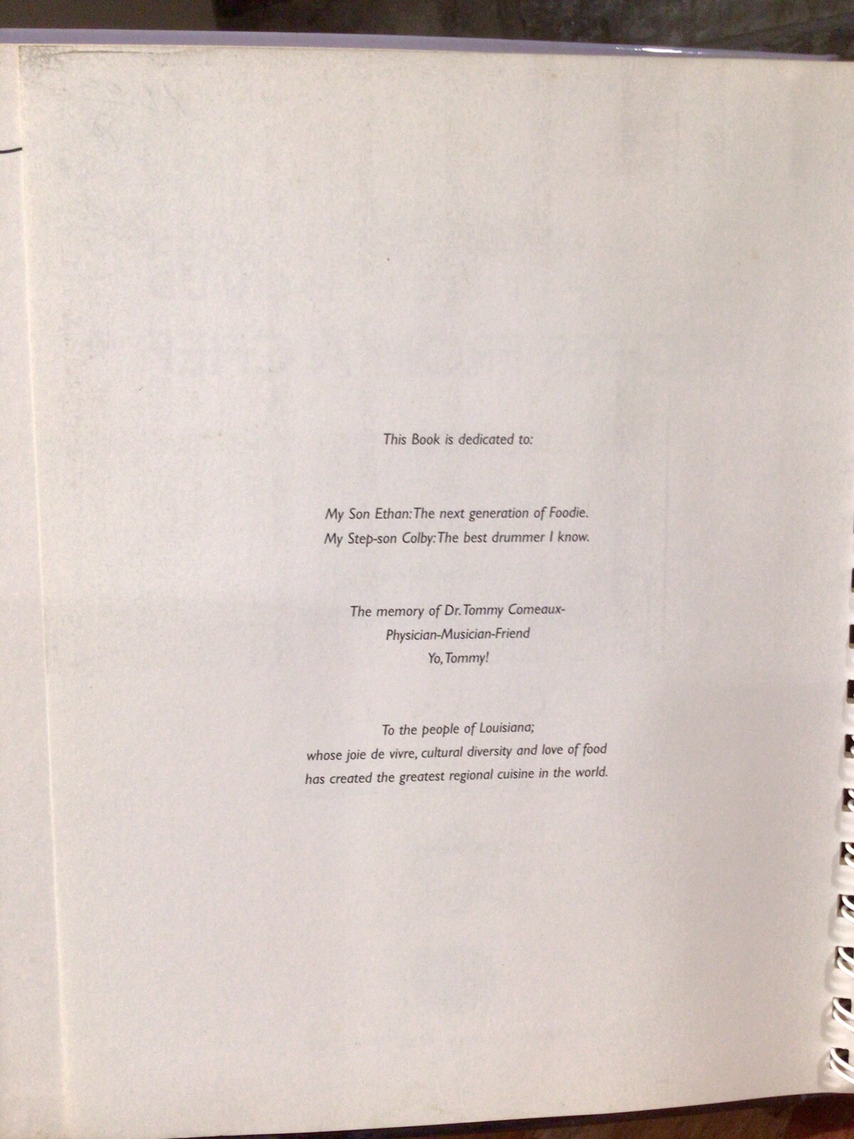 Louisiana’s Chef Patrick Mound Recipes from a Chef COOKBOOK 164pages Signed