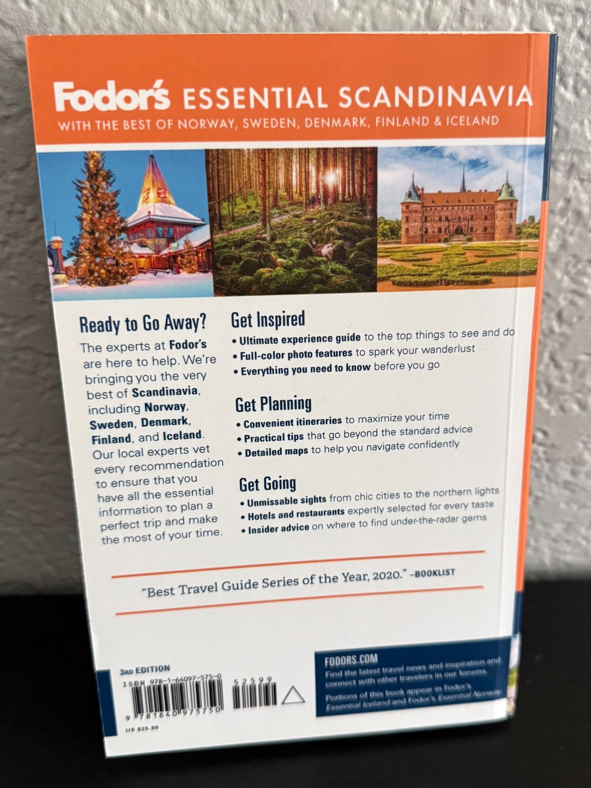 Fodor’s Travel Essential Scandinavia Guide Book Map Brand New ISBN 9781640975750