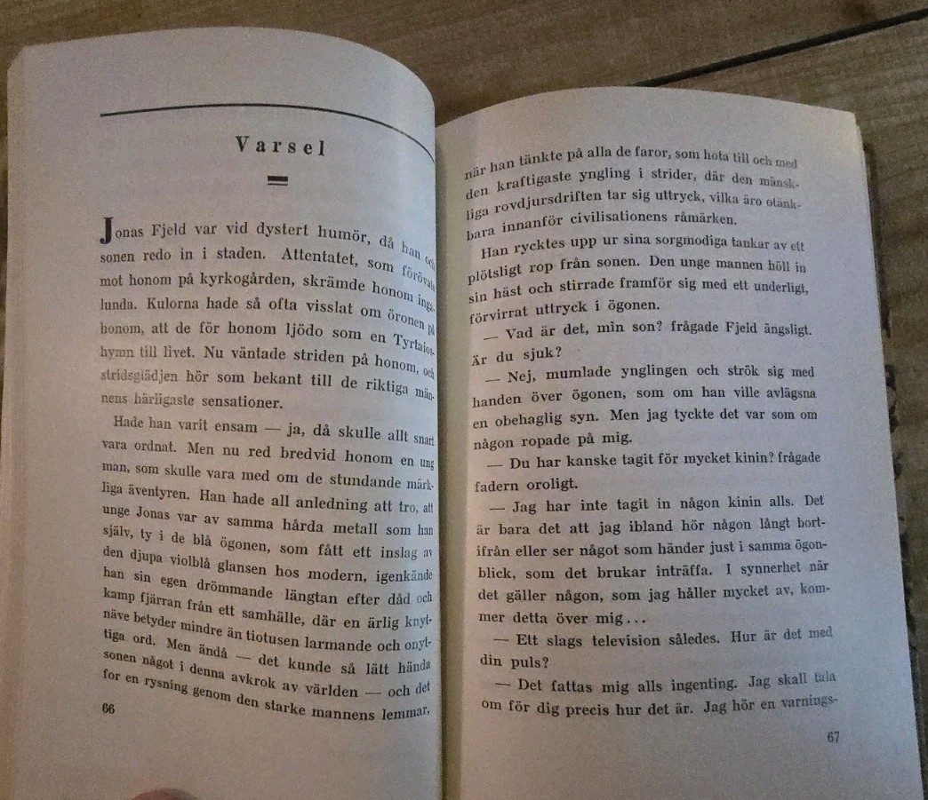 Hogfjallets Herre By Cyre Richter Frich Copywright 1933 1st Edition Sweedish Ed.