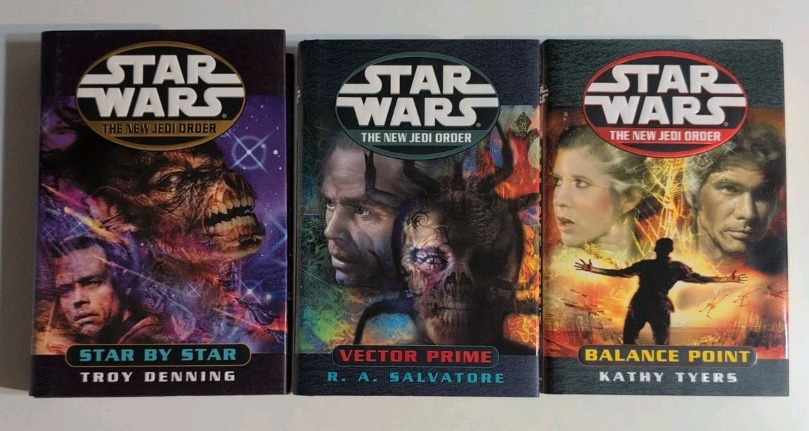Star Wars New Jedi Order 3 HC Book Lot Vector Prime Star by Star Balance Point