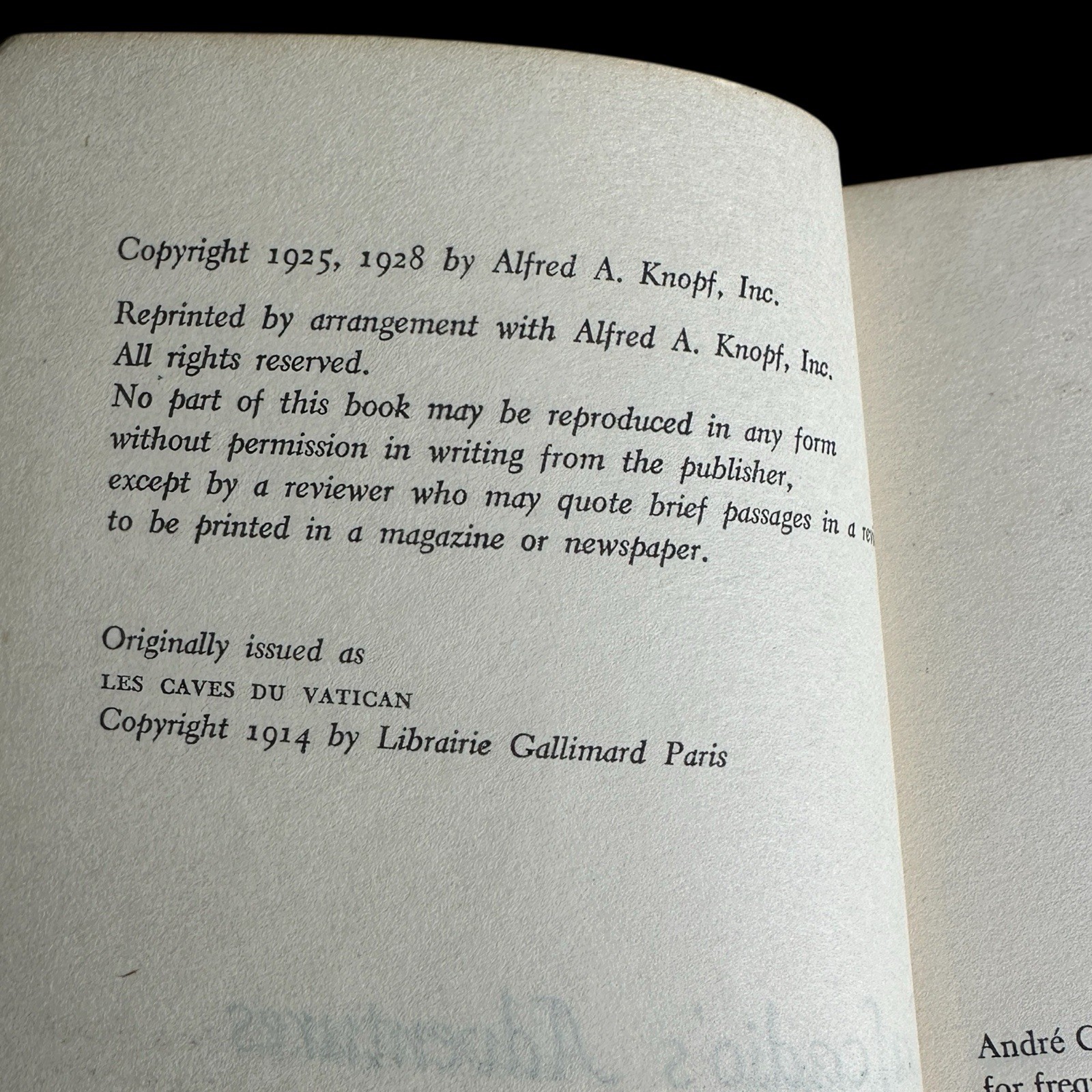 Lafcadio’s Adventures by Andre Gide 1950s Rare French Literature Vtg Paperback