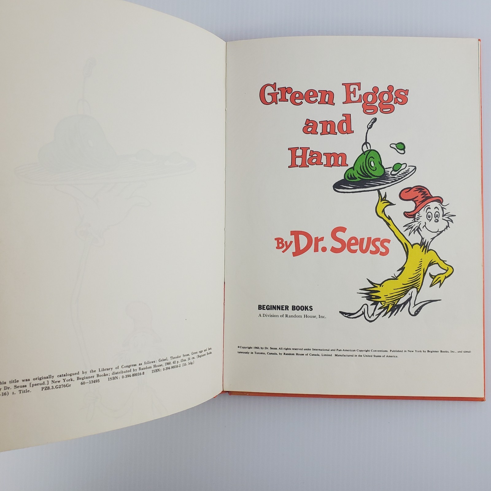 Green Eggs and Ham by Dr Seuss 1960 1st Edition Hardcover