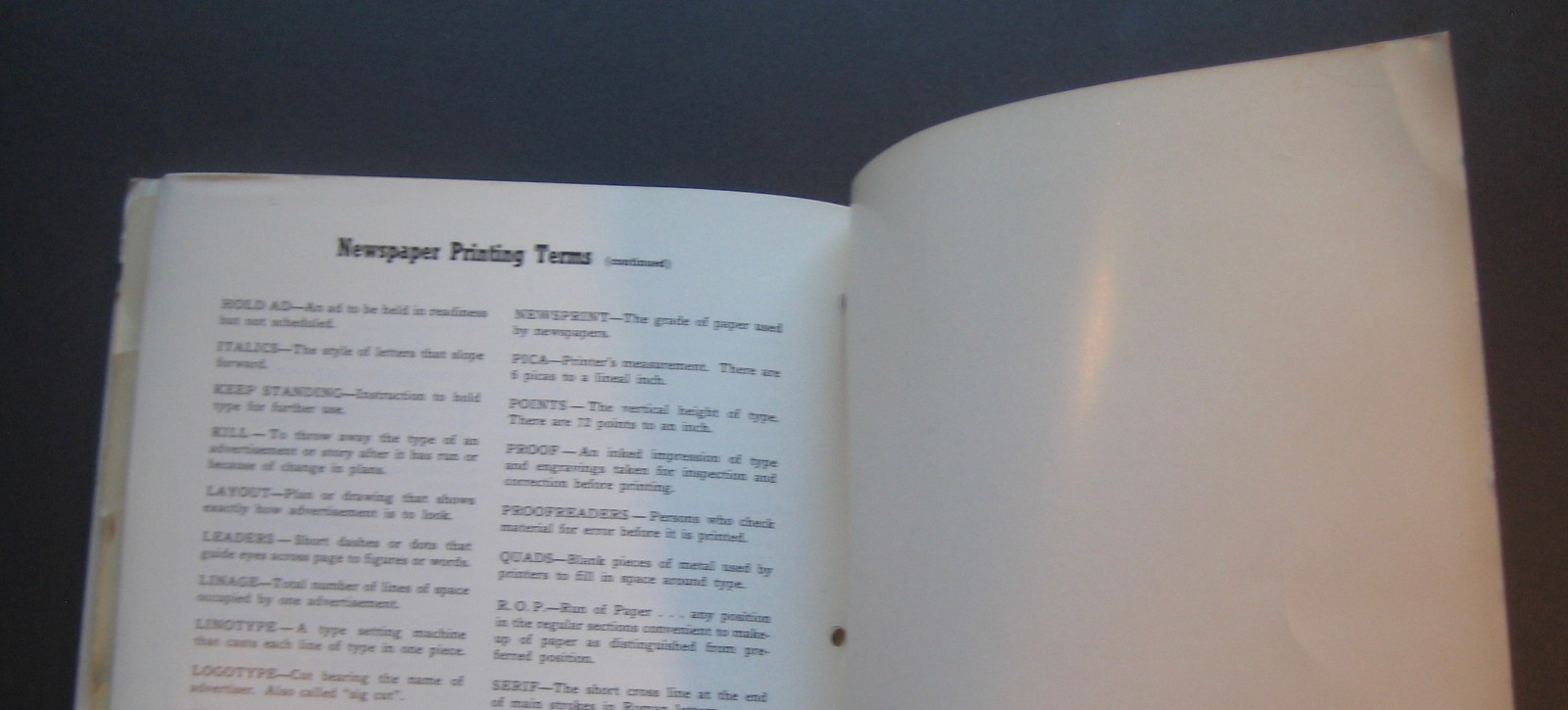 Detroit Free Press Advertiser’s Production Procedures & Type Specimens Handbook