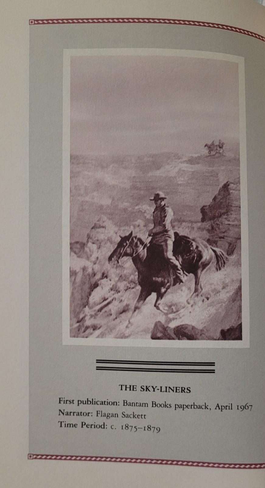 Louis L’Amour The Sackett Companion HC DJ 1988 1st Print Bantam Vintage Western