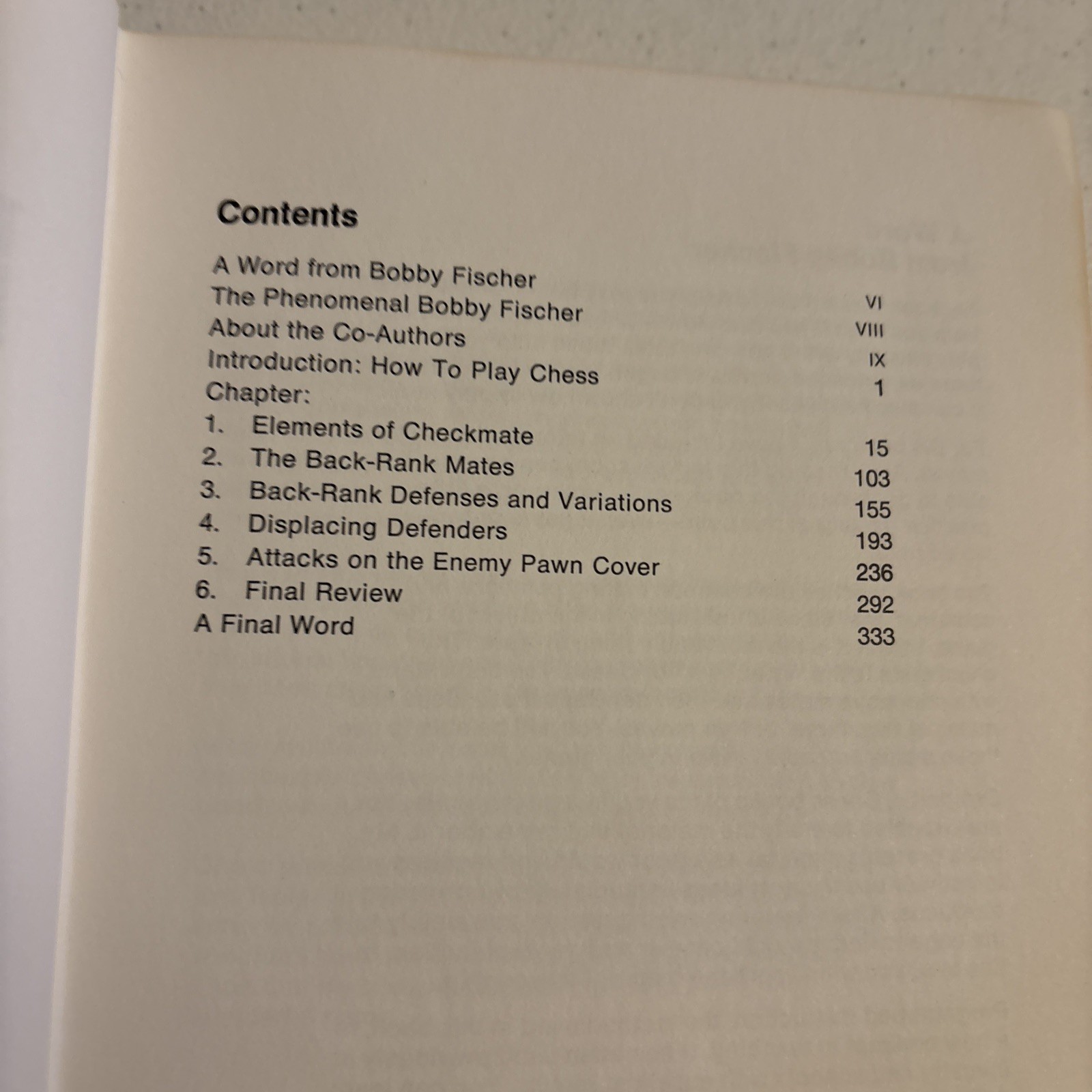 Bobby Fischer Teaches Chess Hardcover Xerox 1966 fourth printing