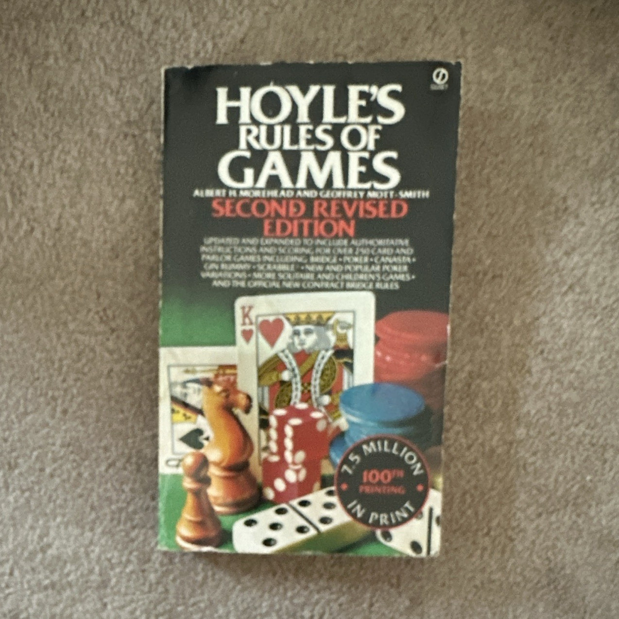MOREHEAD MOTT-SMITH HOYLE’S RULES OF GAMES 2ND REVISED ED NAL PB