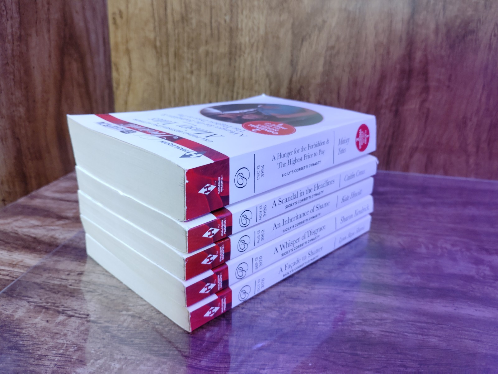 Lot 5 Harlequin Presents Sicily’s Corretti Dynasty Series PB Mixed Authors
