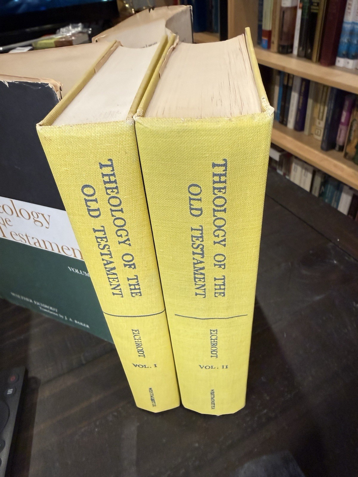 2 Vol Set Theology of the Old Testament Eichrodt Westminster Press HBDJ