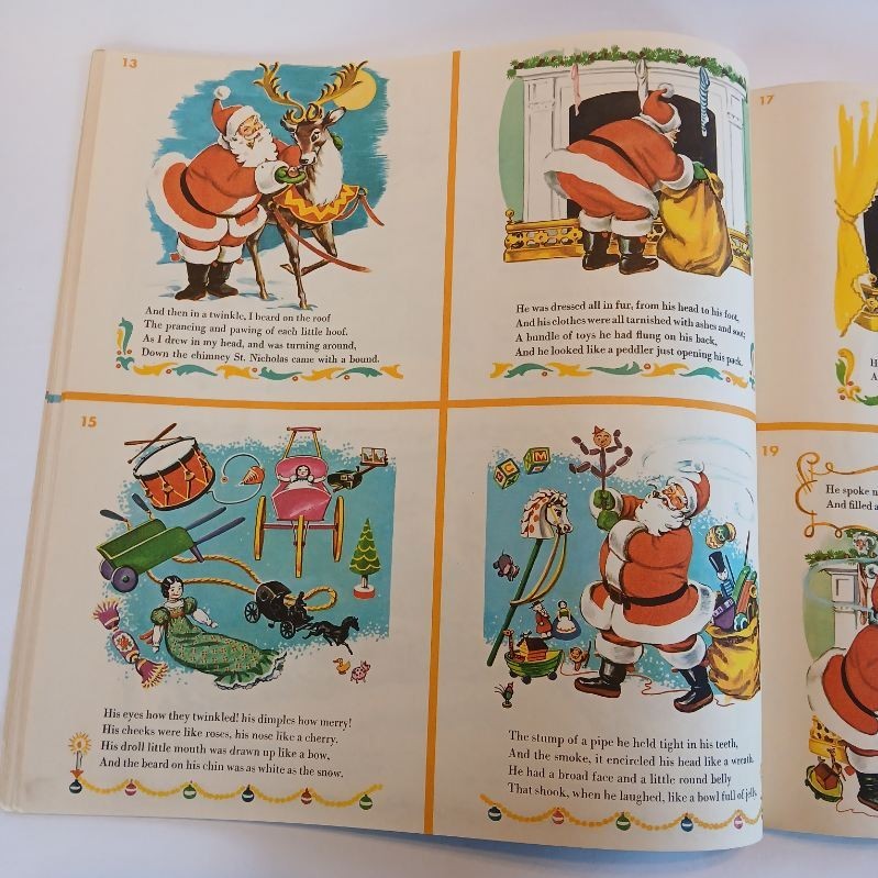 Vintage Uncut Pages-Golden Press Book 6 Christmas Stories Frosty, Rudolph & More