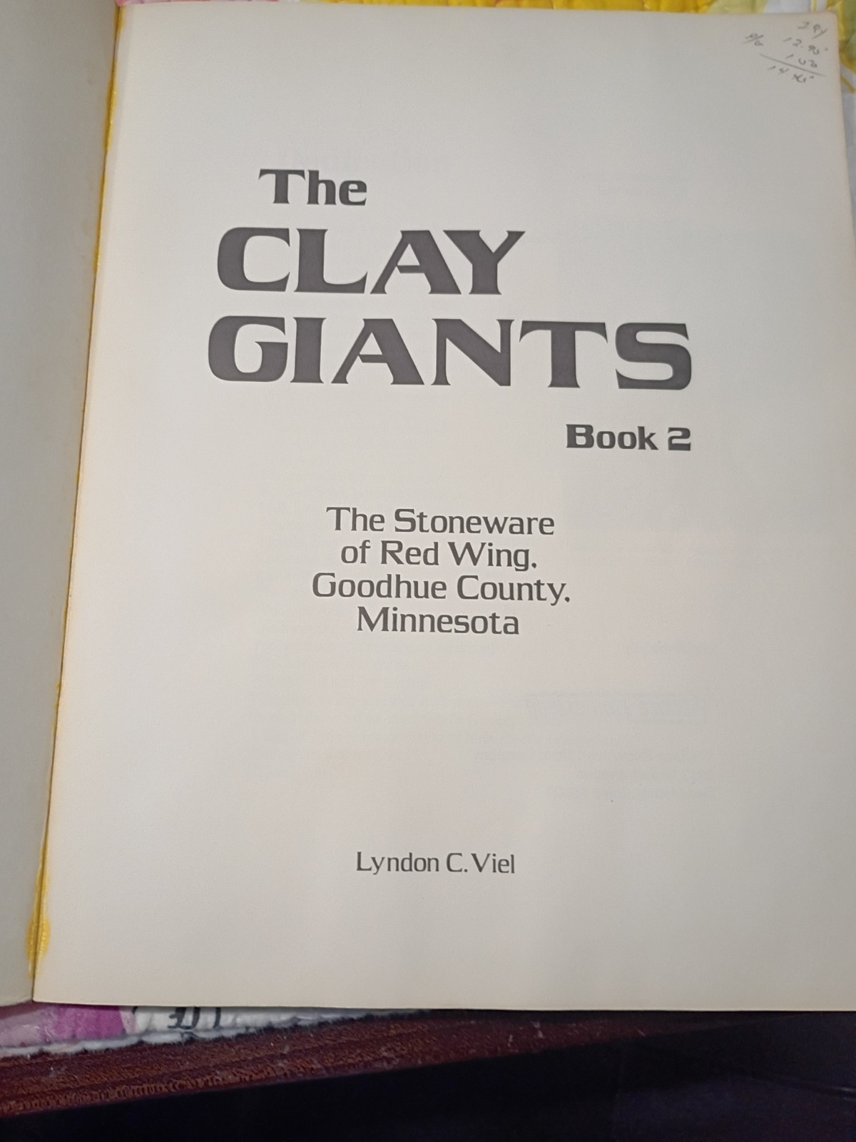 Clay Giants by Lyndon C. Viel (1987, Trade Paperback)