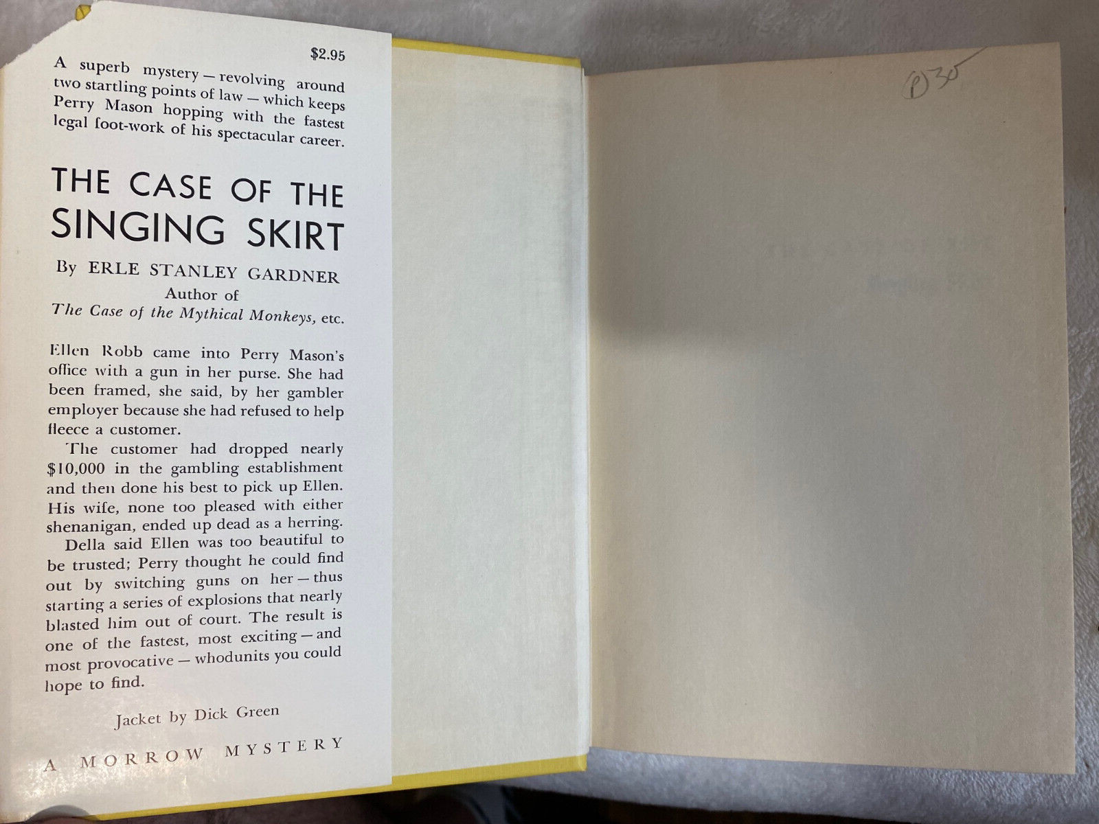Perry Mason Erle S Gardner CHOOSE YOUR TITLE G/Very Good 1950-59 Morrow HB #3