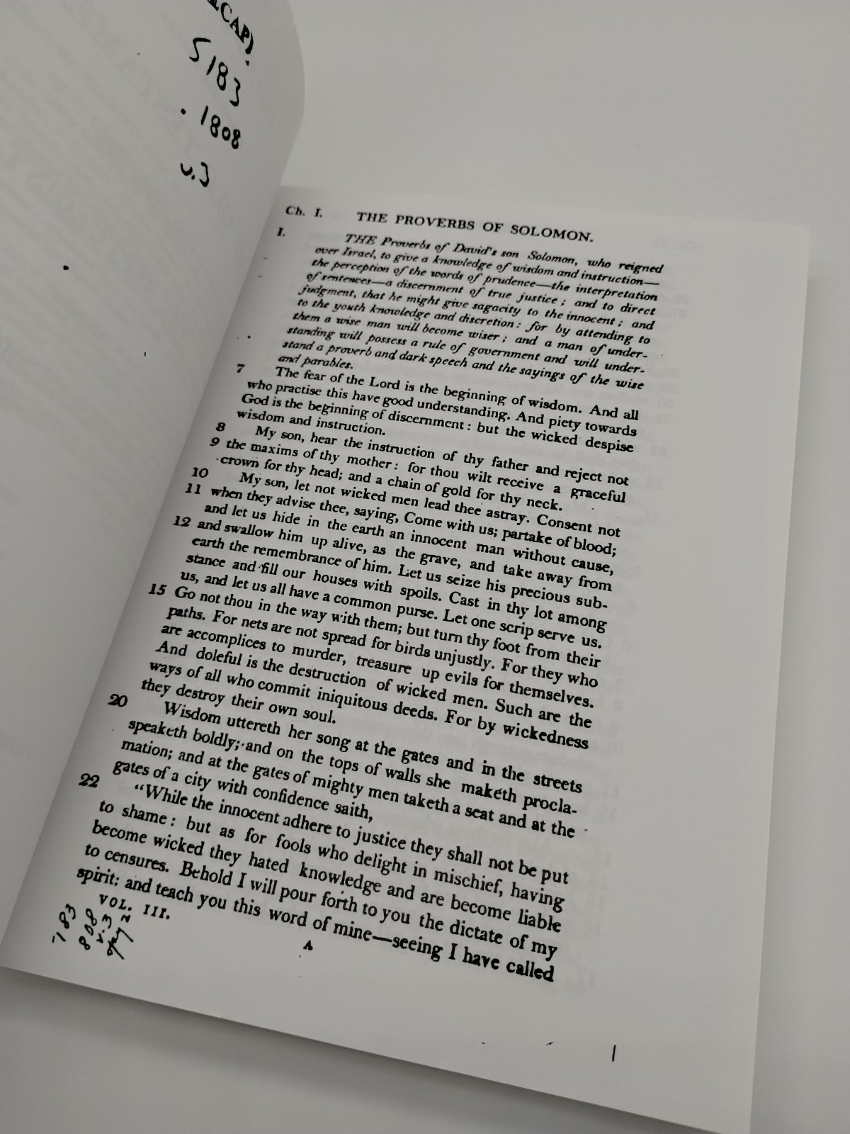 The Holy Bible: Containing The Old And New Covenant Vol 3 Proverbs- Malachi