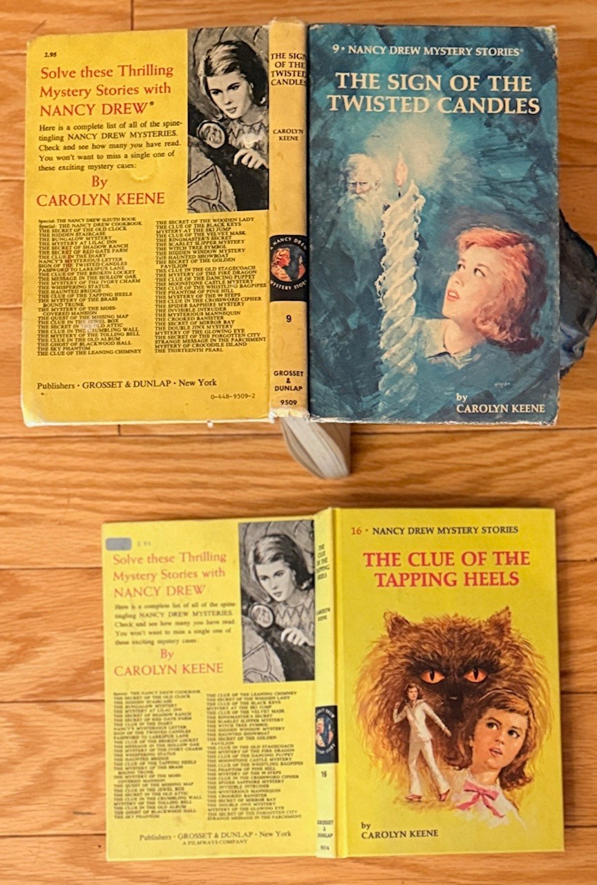 Nancy Drew Build a Bundle Lot Set – Pick 1 or More Yellow Matte White Endpapers