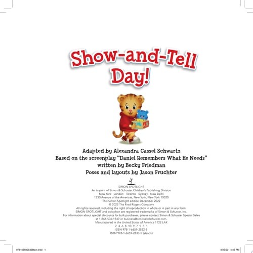 Show-and-Tell Day! (Daniel Tiger’s Neighborhood) by , Good Book