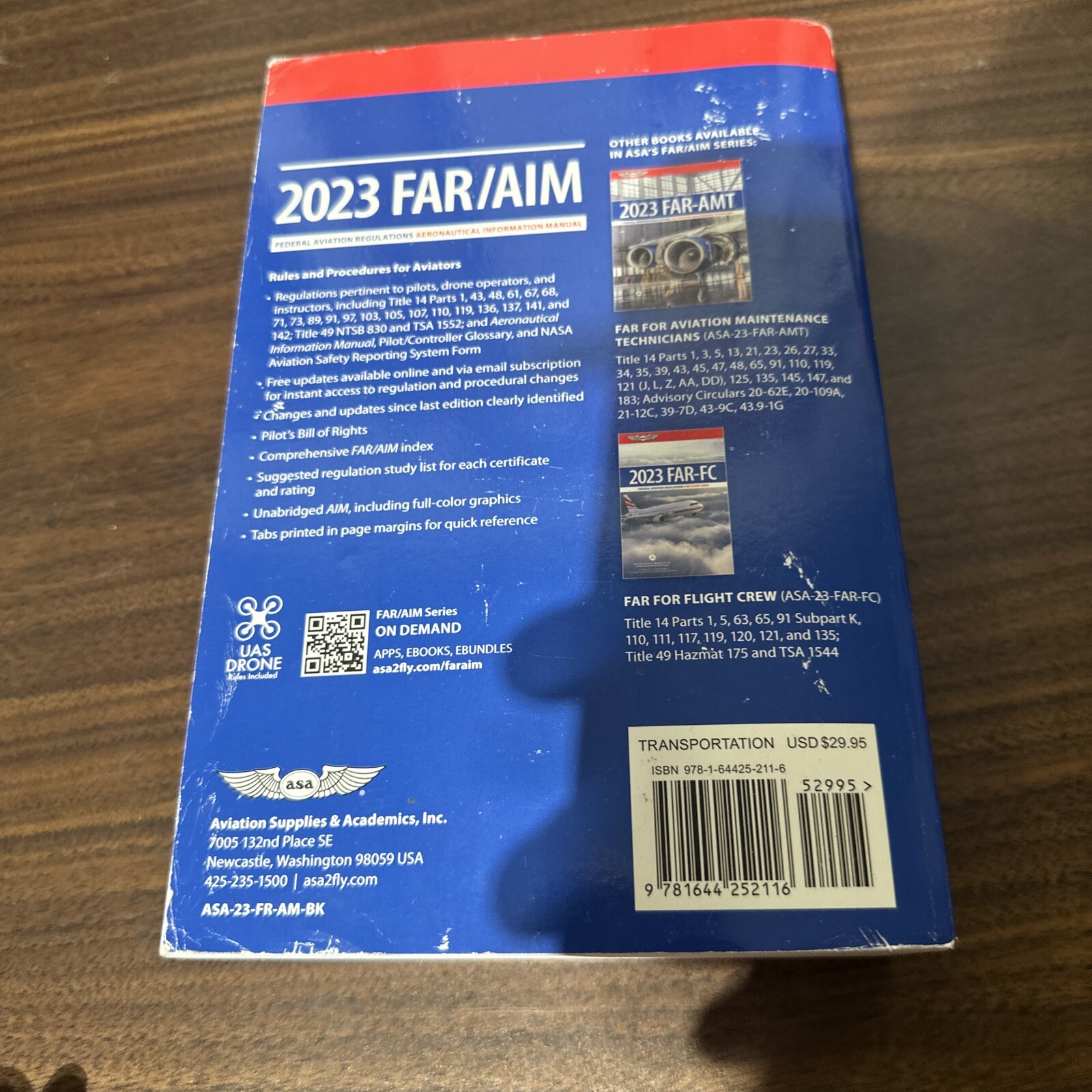 FAR/AIM 2023: Federal – Paperback, by Federal Aviation Administration – Good