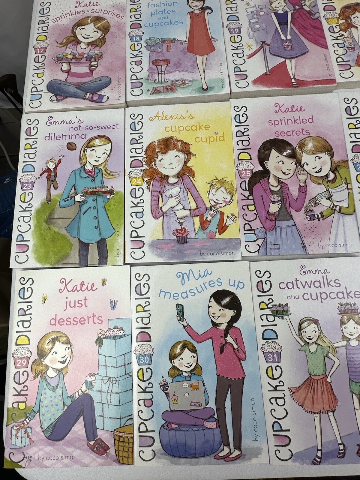 Lot of 30 Cupcake Diaries Coco Simon Books (Missing #2, 10, 11, 12, )