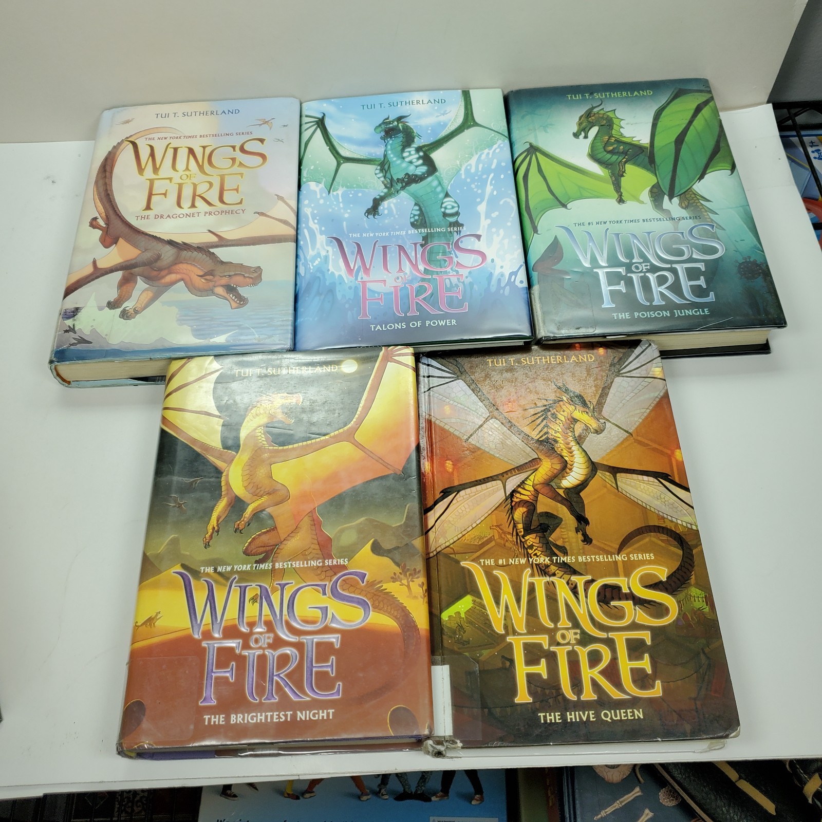 Set Series – Lot of 9 Wings of Fire books by Tui T. Sutherland Hardcover