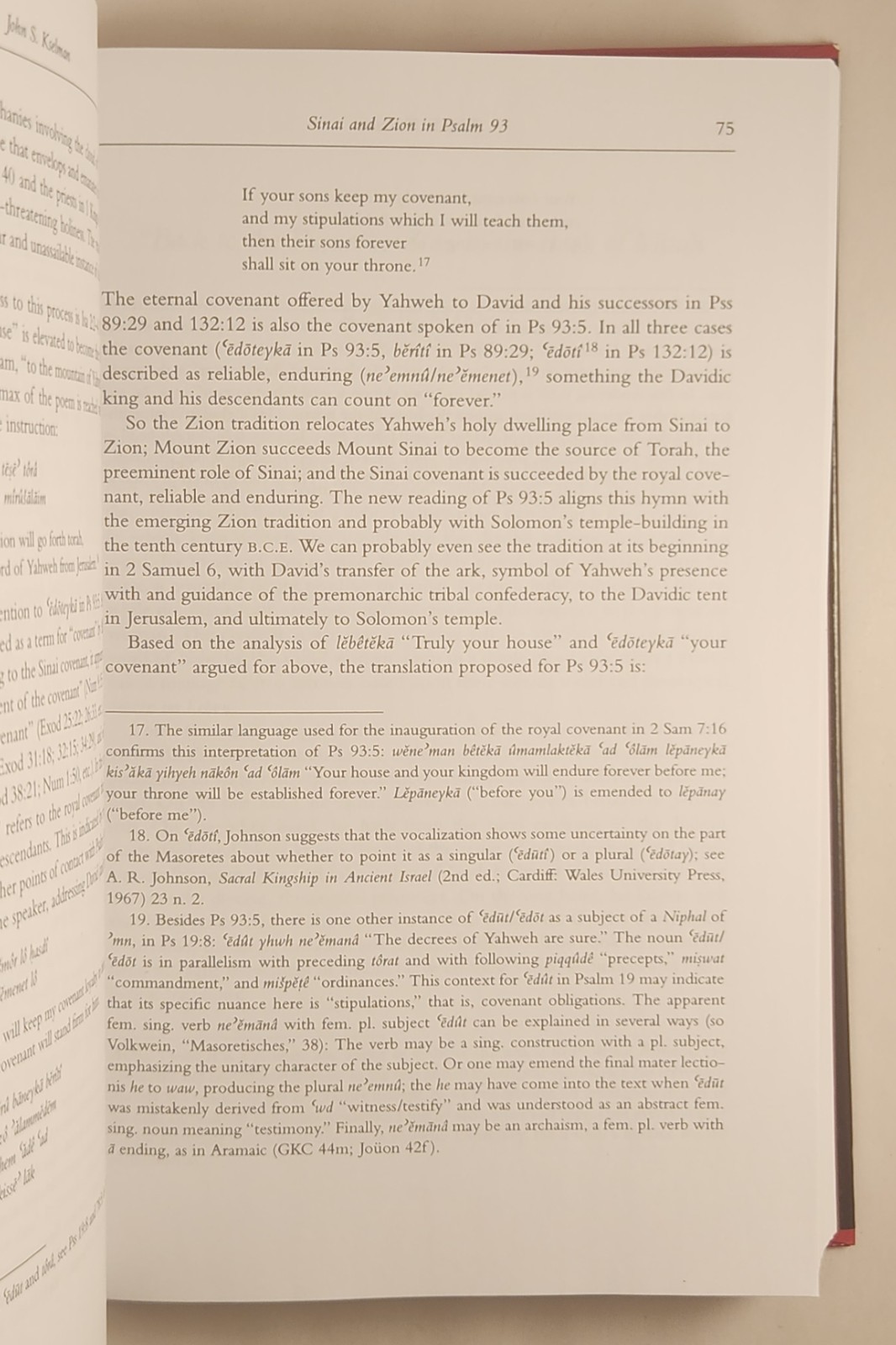 David and Zion Biblical Studies in Honor of J.J.M. Roberts